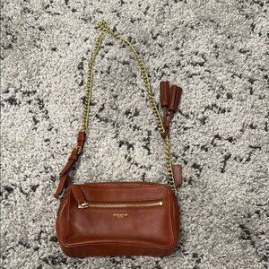 Coach Brown Leather Crossbody Bag